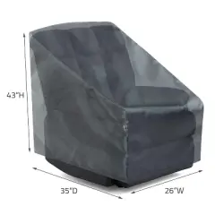 Summerset Shield Recliner Chair Cover Ultimate Protection for Your Outdoor Furniture 26" x 35" x 43" Mercury