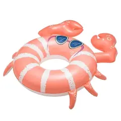 Crab Swim Tube Water Floats and Inflatables - Sun Squad&trade;: PVC Material, 154 lbs Capacity