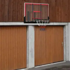 Soozier Wall Mounted Basketball Hoop, Goal with 43" x 30" Shatter Proof Backboard, Durable Bracket and All Weather Net for Outdoor Use