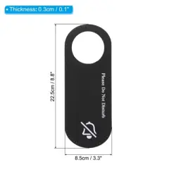Unique Bargains PU Leather Waterproof Double-Side Office Home Meeting Door Hanger Sign 2 Pcs