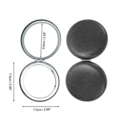 Unique Bargains Portable Round Makeup Mirror 1 Pc