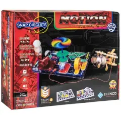 Snap Circuits Motion Science Kits: Educational STEM Toy for Grade 2, Includes Wires, LED, Switch, Base, Rubber Band