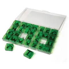 Educational Insights See & Stamp Jumbo Alphabet Uppercase Transparent Stamps