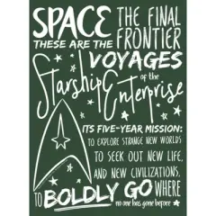 Junior's Star Trek 5-Year Mission Text Festival Muscle Tee