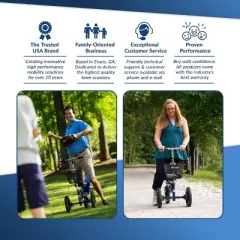 KneeRover All Terrain KneeRover Steerable Knee Scooter Blue