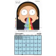 Trends International 2026 Rick and Morty 12"x12" Wall Calendar