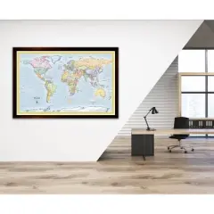 Home Magnetics World Map - XL Blue