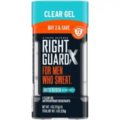 Right Guard Xtreme Defense Gel Antiperspirant & Deodorant - Arctic Refresh Scent - 4oz/2ct