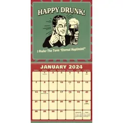 Trends International Inc. 2023-24 Wall Calendar 12"x12" Retro Spoof