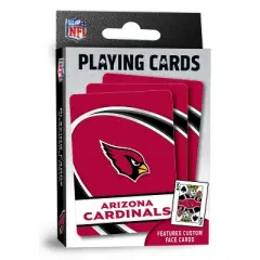 MasterPieces Officially Licensed NFL Arizona Cardinals Playing Cards - 54 Card Deck for Adults