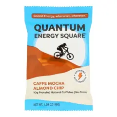 Quantum Energy Squares Caffe Mocha Almond Chip Bar - 8 bars, 1.69 oz