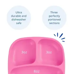 Re-Play 2pc Recycled Divided Plates Lavender and Pink