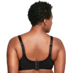 Glamorise Womens MagicLift Minimizer Wirefree Bra 1003 Black