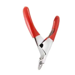Unique Bargains Plastic Handle Pet Dog Shear Grooming Nail Trimmer Red 1 Pc