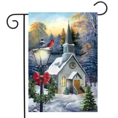 Briarwood Lane Christmas Garden Flag 12x18 For Outdoor Come All Ye Faithful Winter For Christmas Garden Flag Flags For Outside