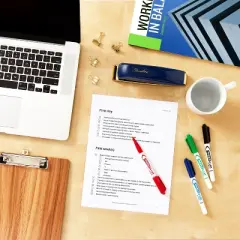 Avery Marks A Lot Pen-Style Dry Erase Markers, Bullet Tip, Assorted Colors, Value Pack of 24 (29860)