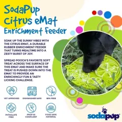 Citrus Design eMat Enrichment Lick Mat With Suction Cups