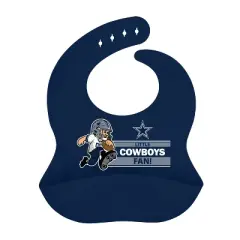 BabyFanatic Officially Licensed Unisex Silicone Baby Bib - NFL Dallas Cowboys