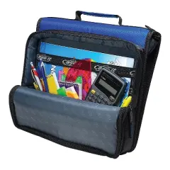 Case It 2 Purple Zipper Binder with Laptop/Tablet Pocket LT-007