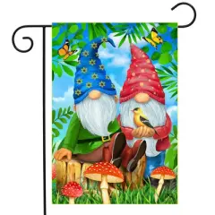 Briarwood Lane Garden Flag 12x18 For Outdoor Gnome Sweet Gnome Spring For Spring Garden Flag Flags For Outside