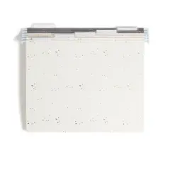 U Brands 6ct Hanging File Folders Simple Speckle: Office Supplies Organizer, Multicolored, 150 Sheet Capacity