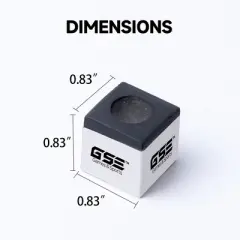 GSE 12-Pack Billiard/Pool Cue Chalks, Billiard Pool Table Accessories for Home/Tournament Use (Several Colors Available)