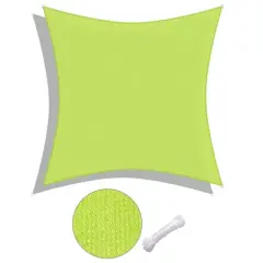 Yescom 18x18 Ft 97% UV Block Square Sun Shade Sail Canopy Outdoor Backyard Garden Pool Green