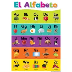 Teacher Created Resources&reg; Spanish Colorful Early Learning Small Poster Pack, 11" x 15-3/4", Pack of 12