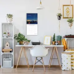 2026 Square Wall Calendar, Inspiration, 16-Month Mind, Body, Spirit Theme with 180 Reminder Stickers (12x12 In)