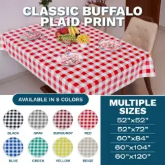 Tablecover - Vinyl With Flannel Back  Checked  Design by SORFEY