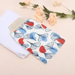 Unique Bargains Double Side Threaded Shower Gloves 9.25"&times;5.51" 1 Pc