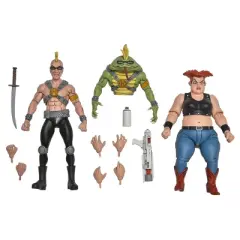 Teenage Mutant Ninja Turtles - Cartoon Jersey Red & Grunt 7" Action Figures 2pk