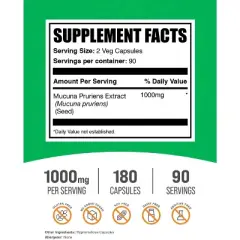 BulkSupplements Mucuna Pruriens Extract Capsules