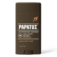 Papatui Men's 48-Hour Protection Sweat and Odor Control Solid Antiperspirant Deodorant - Sandalwood Suede - 2.6oz