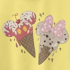 Junior's Mickey & Friends Ice Cream Lovers Racerback Tank Top