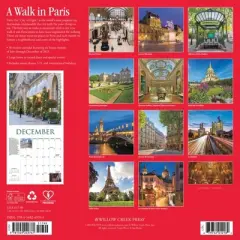 Willow Creek Press 2026 A Walk in Paris Wall Calendar
