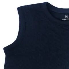 Honest Baby Organic Cotton Mini-Quilted Wearable Blanket - Navy