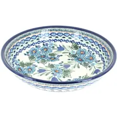 Blue Rose Polish Pottery 1013 Zaklady Large Salad Bowl