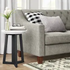 Altavista Round Marble End Table White - Threshold&trade;