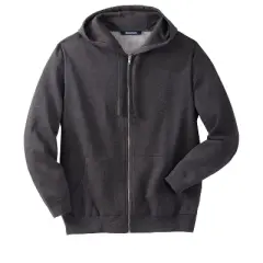 KingSize Men's Big & Tall Fleece Zip-Front Hoodie Big