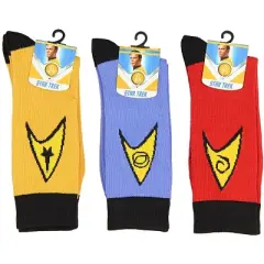 Star Trek The Original Series Uniform Adult Crew Socks