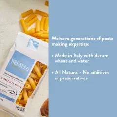 DeLallo, Tortigloni Pasta, 16 oz Bag, (4 Pack)