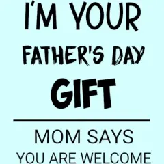 Women's Design By Humans I'm Your Father's Day Gift Black Text By sukhendu12 Racerback Tank Top