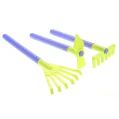 Link Garden Wagon & Tools Toy Set for Kids with 8 Gardening Tools, 4 Pots, Water Pail and Spray