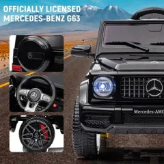 Kids 12V Ride on Car, Hetoy Licensed Mercedes Benz G63 Kids Car w/Remote Control