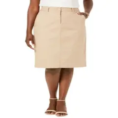Jessica London Women&rsquo;s Plus Size Chino Skirt