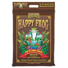 FoxFarm FX14053 + FX14054 Ocean Forest Organic Plant Potting Soil with Happy Frog Nutrient Rapid Growth Potting Soils for Gardens, 12 Quart