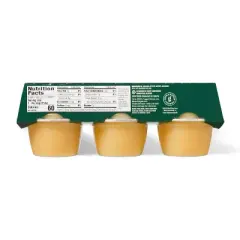 Organic Unsweetened Applesauces Cups - 24oz/ 6ct - Good & Gather&trade;