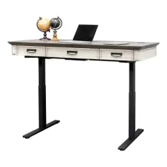 Hartford Electric Sit/Stand Desk White - Martin Furniture