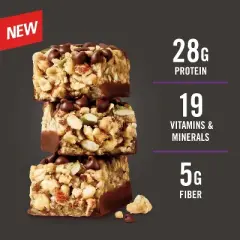 Met-Rx 28g Protein Meal Replacement Bar - Big 100 Granola Chocolate Chip - 4ct